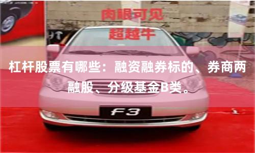 杠杆股票有哪些：融资融券标的、券商两融股、分级基金B类。
